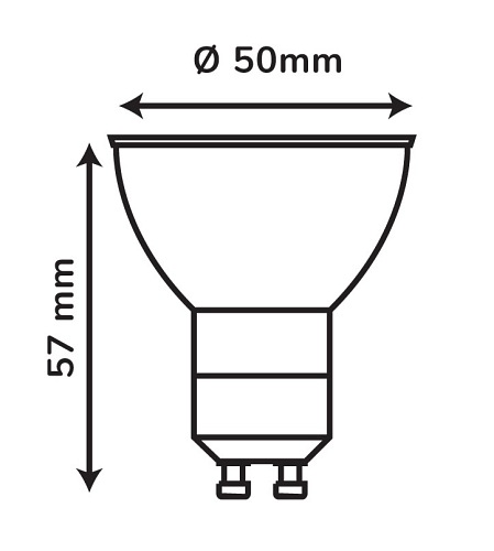 Żarówka LED GU10 7W zimna