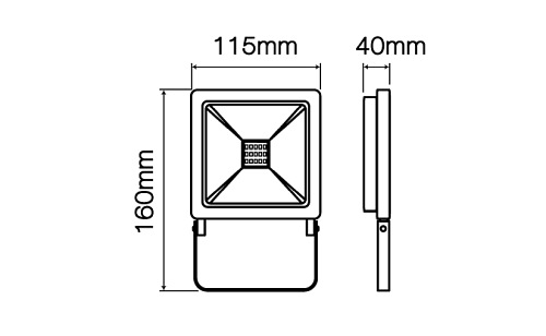 Naświetlacz LED Photon 20W Barwa Zimna