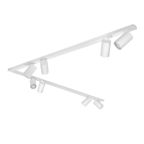 Lampa natynkowa narożna 116x116cm SpotLine 8xGU10 biała