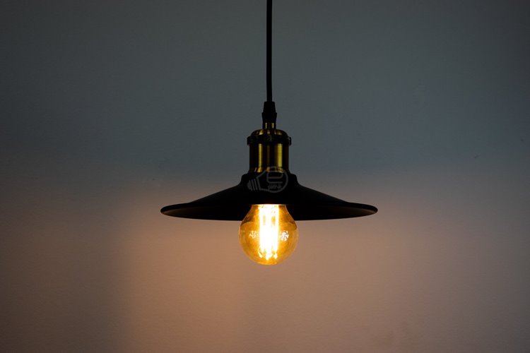 Lampa wisząca LOFT ORICH 1xE27 czarny mosiądz