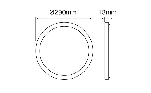 okrągły panel LED 24W easyfix dzienny