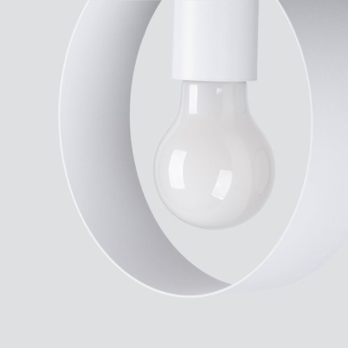 Lampa wisząca pojedyncza TITRAN 1xE27 biała