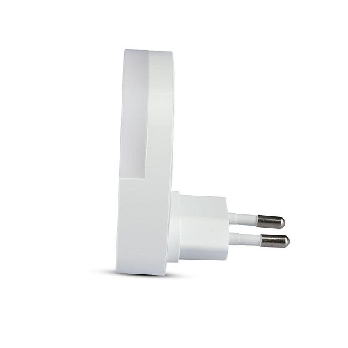Lampka wtykowa LED Samsung Kwadrat 65x65x53.4mm V-TAC VT-82 3000K 10lm