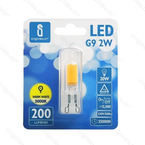 Żarówka LED G9 2W szklana