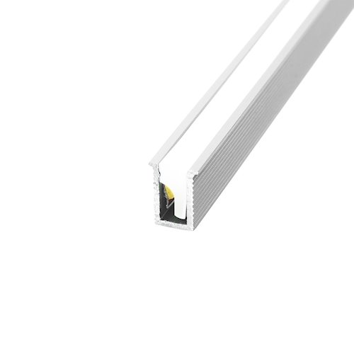 Profil LED wpuszczany wąski Tiny 7mm srebrny z kloszem 1m