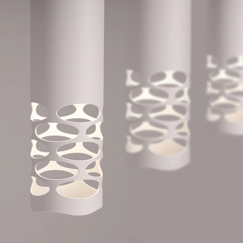 Lampa wisząca potrójna Liro 3xGU10 listwa biała