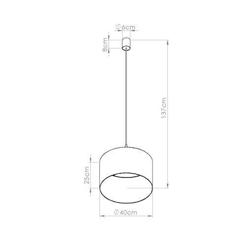 Lampa wisząca z abażurem Nevia 1xE27 burgundowa