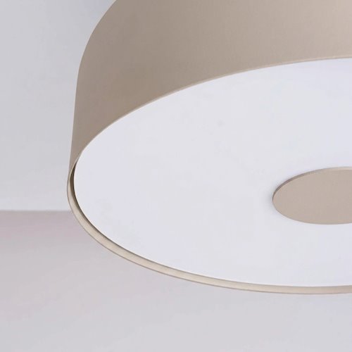 Lampa sufitowa okrągła Omiq 4xE27 taupe