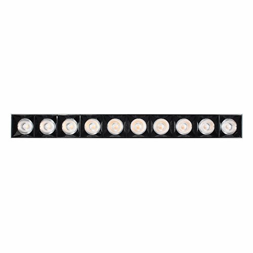Lampa liniowa LED 30W natynkowa biało-czarna - ciepła