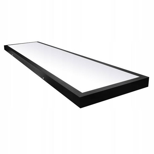 Panel LED natynkowy 120x30 Czarny 60W - Biała Ciepła