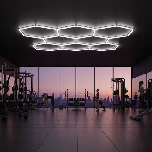 Lampa LED Hexagon 8L CRI90 315x301cm 350W 6500K