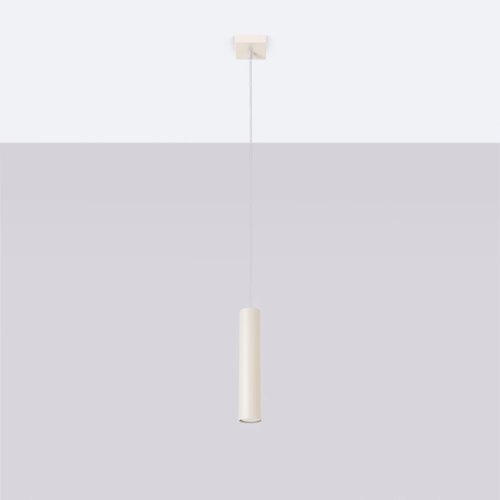 Lampa wisząca pojedyncza tuba Lagos 1xGU10 beżowa