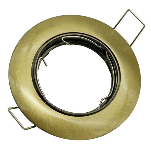 Oprawka do żarówek GU10 okrągła ruchoma odlew mosiądz