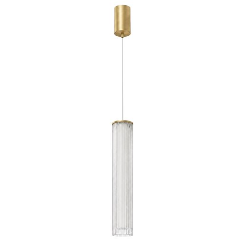 Lampa wisząca LED akrylowa tuba 10W 3CCT 30cm złota
