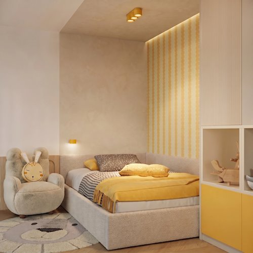 Lampa sufitowa podwójna tuba Modo 2xGx53 żółta