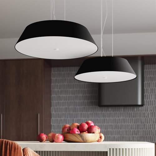 Lampa wisząca okrągła VEGA 70 cm 5xE27 czarna