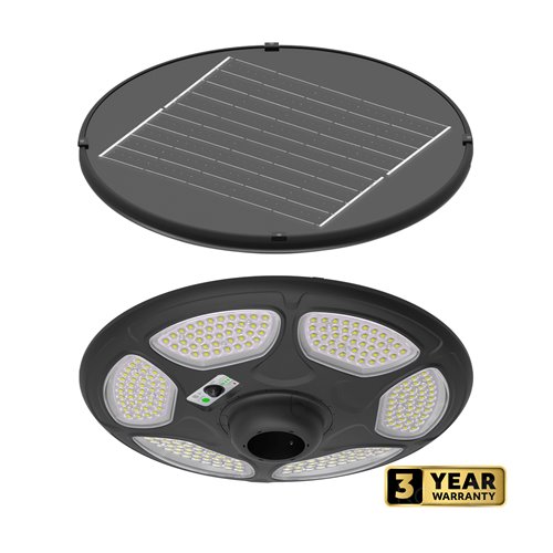 Latarnia parkowa solarna 25W 3200lm 4000K z czujnikiem