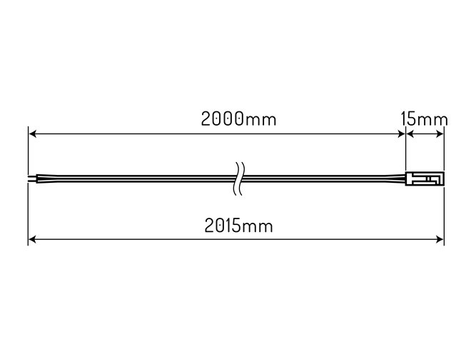 Przewód do taśmy LED 2m Multipower LED line