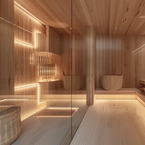 Taśma LED 24V COB IP68 Sauna Line 10W 480 LED Zimna 5m