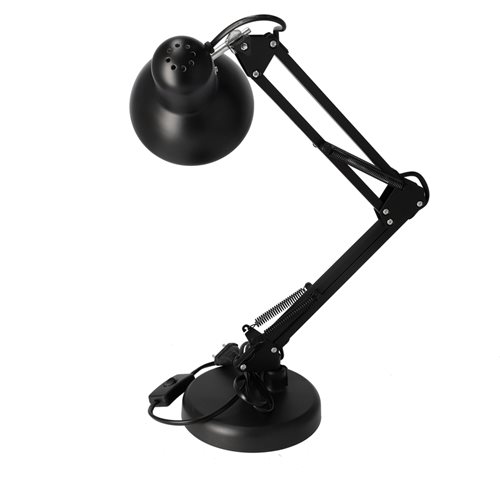 Lampka biurkowa kreślarska PIXI 1xE27 z klipsem czarna