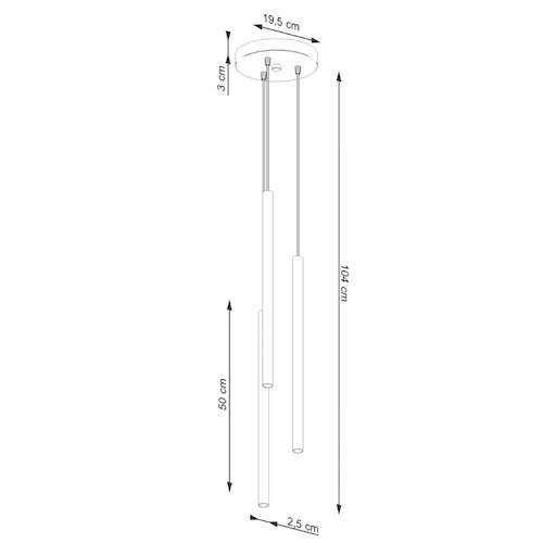 Lampa wisząca potrójna Pastelo 3xG9 okrągła zielona oliwka