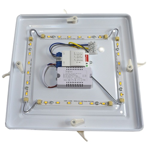 plafon led 12w srebrny z czujnikem