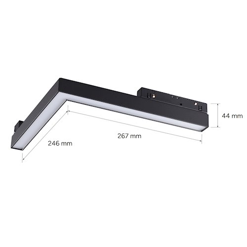 Lampa kątowa magnetyczna Genesis biała 24W 3CCT