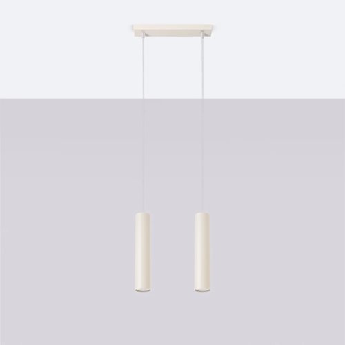 Lampa wisząca podwójna Lagos 2xGU10 listwa beżowa