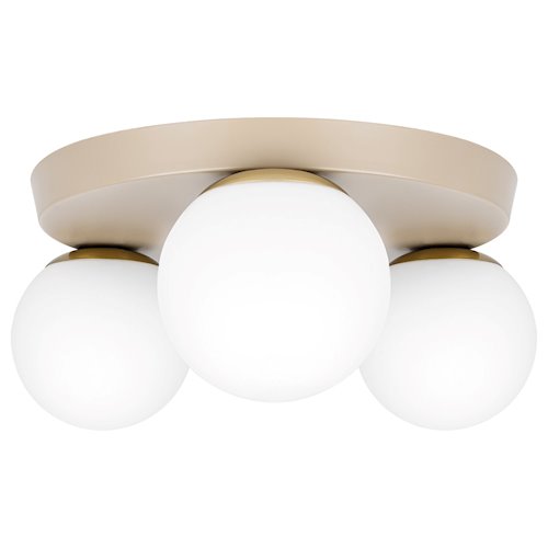 Lampa sufitowa okrągła mleczne kule Bali 3xE27 beżowa