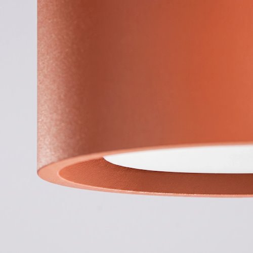 Lampa sufitowa potrójna tuba Modo 3xGx53 ochra czerwona