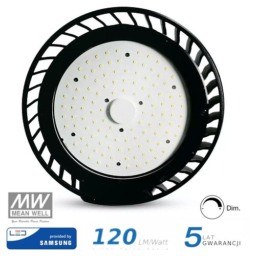 Oprawa LED High Bay V-TAC Samsung 100W 120st 120lm/W 1-10V VT-9-114 5000K 12000lm