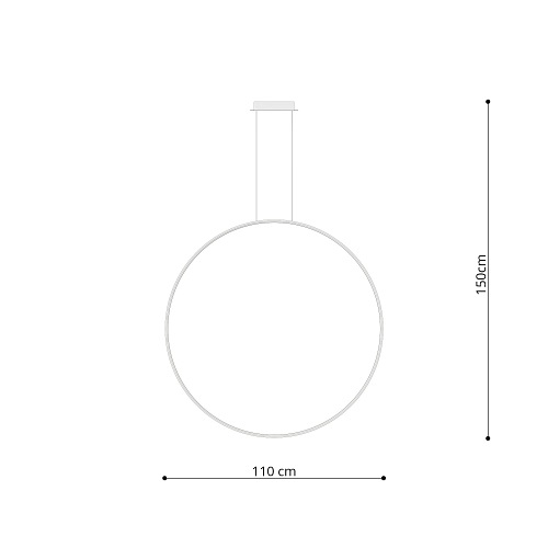 Lampa wisząca RIO 110 czarny LED 4000K