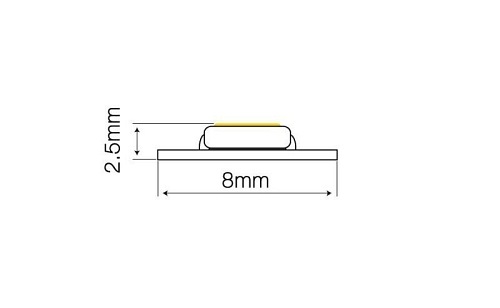 Taśma LED line 600 SMD2835 24V biała zimna 6500K 5 metrów