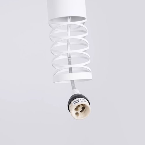 Lampa wisząca Tuba Lami 1xGU10 biała