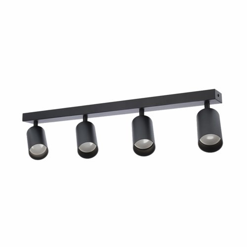 Listwa sufitowa z reflektorami 4xGU10 MALGA czarna