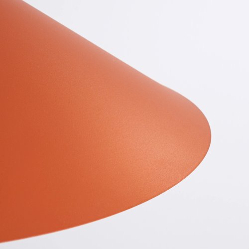 Lampa wisząca stożkowy klosz Nox 40cm 1xE27 ochra czerwona