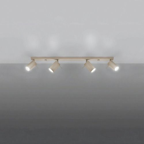 Kinkiet listwa z reflektorami Ring 4xGU10 taupe