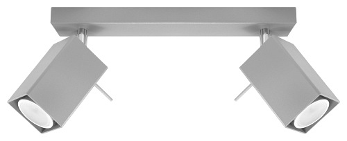 Listwa sufitowa reflektory MERIDA 2xGU10 Szara