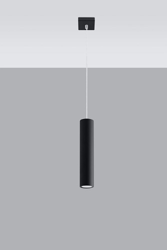 Pojedyncza lampa wisząca LAGOS 1xGU10 Czarna