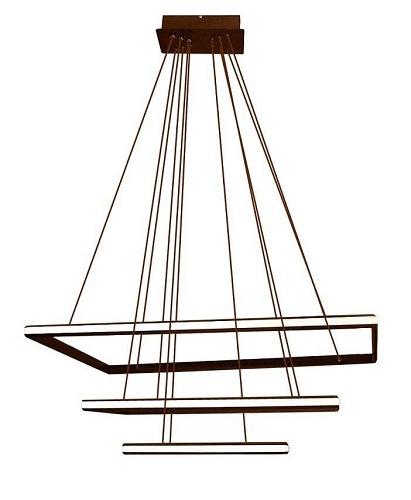 Lampa wisząca Marrone 116W brązowa z pilotem