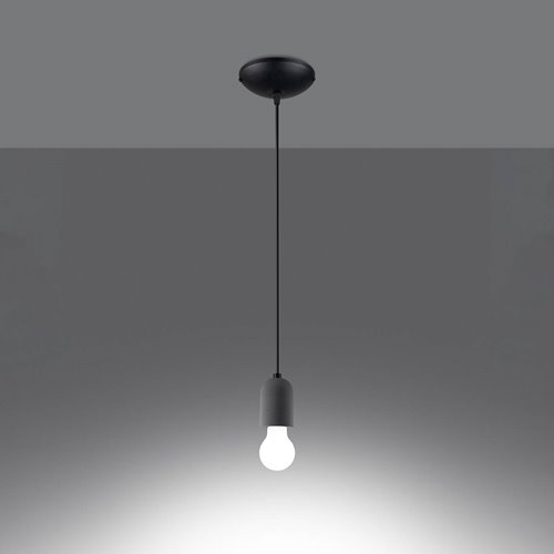 Lampa wisząca NESO 1xE27 z betonową oprawką