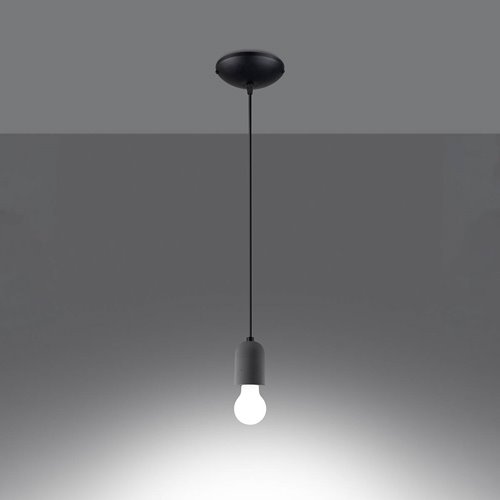Lampa wisząca NESO 1xE27 z betonową oprawką
