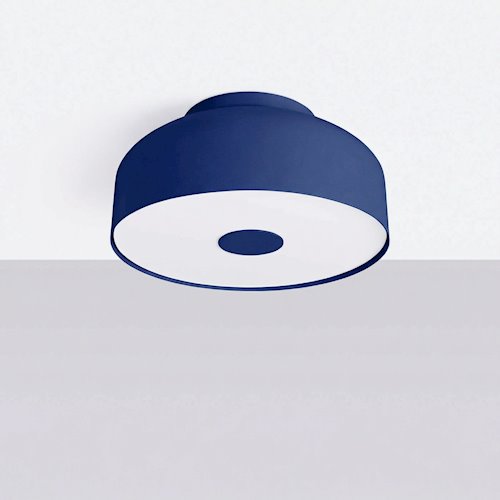 Lampa sufitowa okrągła Omiq 4xE27 ultramarynowa