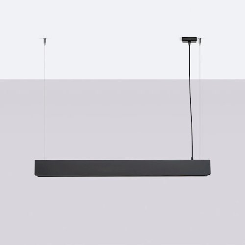 Lampa wisząca liniowa Spark 100cm 1xG13 8,5W 3000K czarna