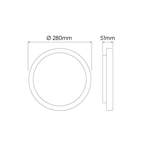 Plafon LED z czujnikiem IP54 okrągły Action 24W 4000K