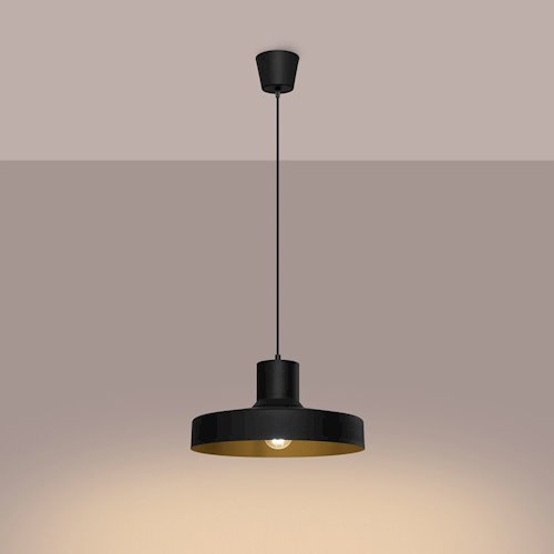 Lampa wisząca klasyczna Bilo 1xE27 czarna