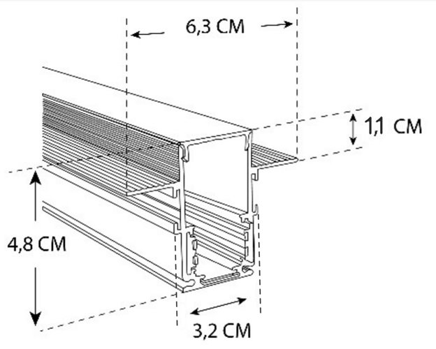 szyna magnetyczna gips karton 1,5m