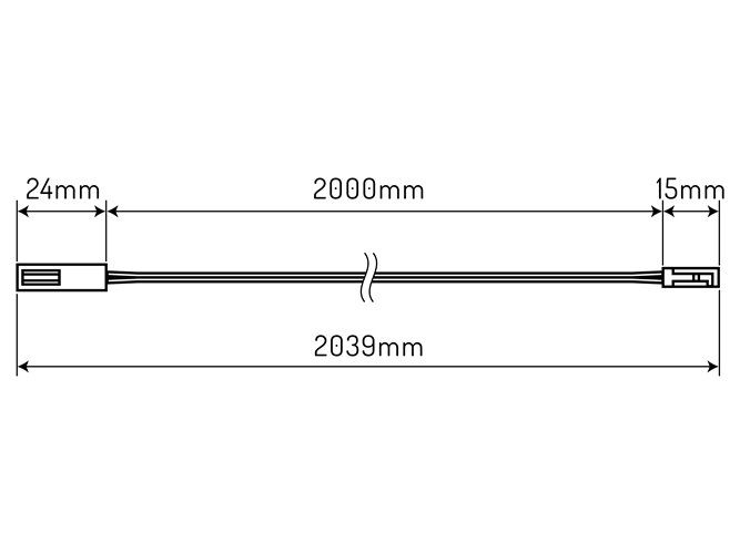 Przewód przedłużający 2m do zasilacza Multipower