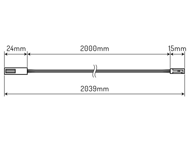 Przewód przedłużający 2m do zasilacza Multipower