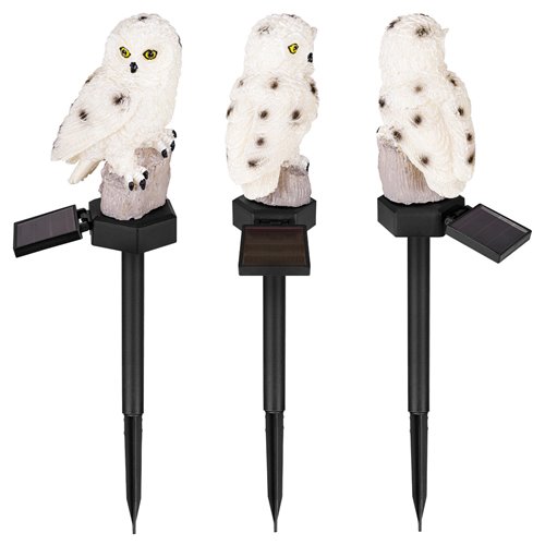 Lampa LED Sowa solarna wbijana 40cm